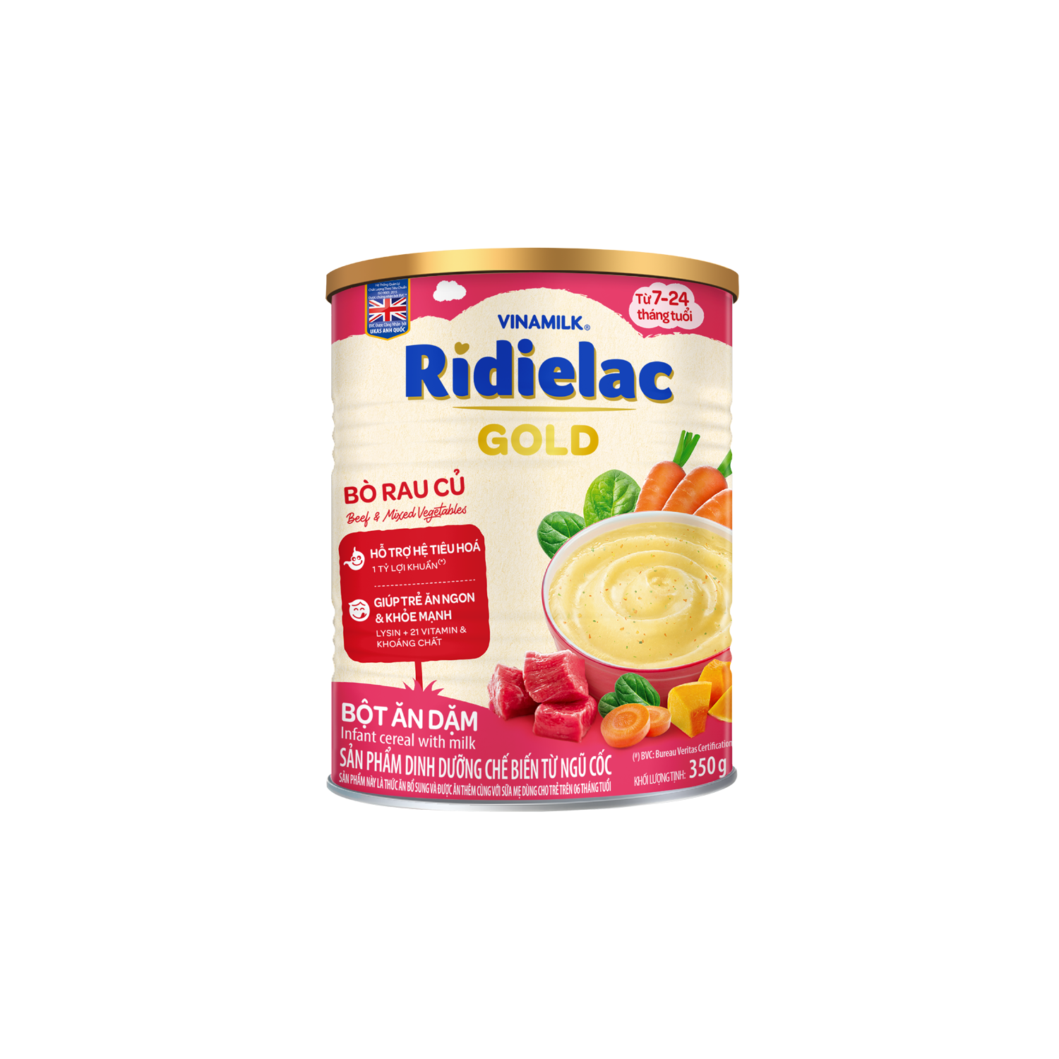 Ridielac Gold Bò Rau củ