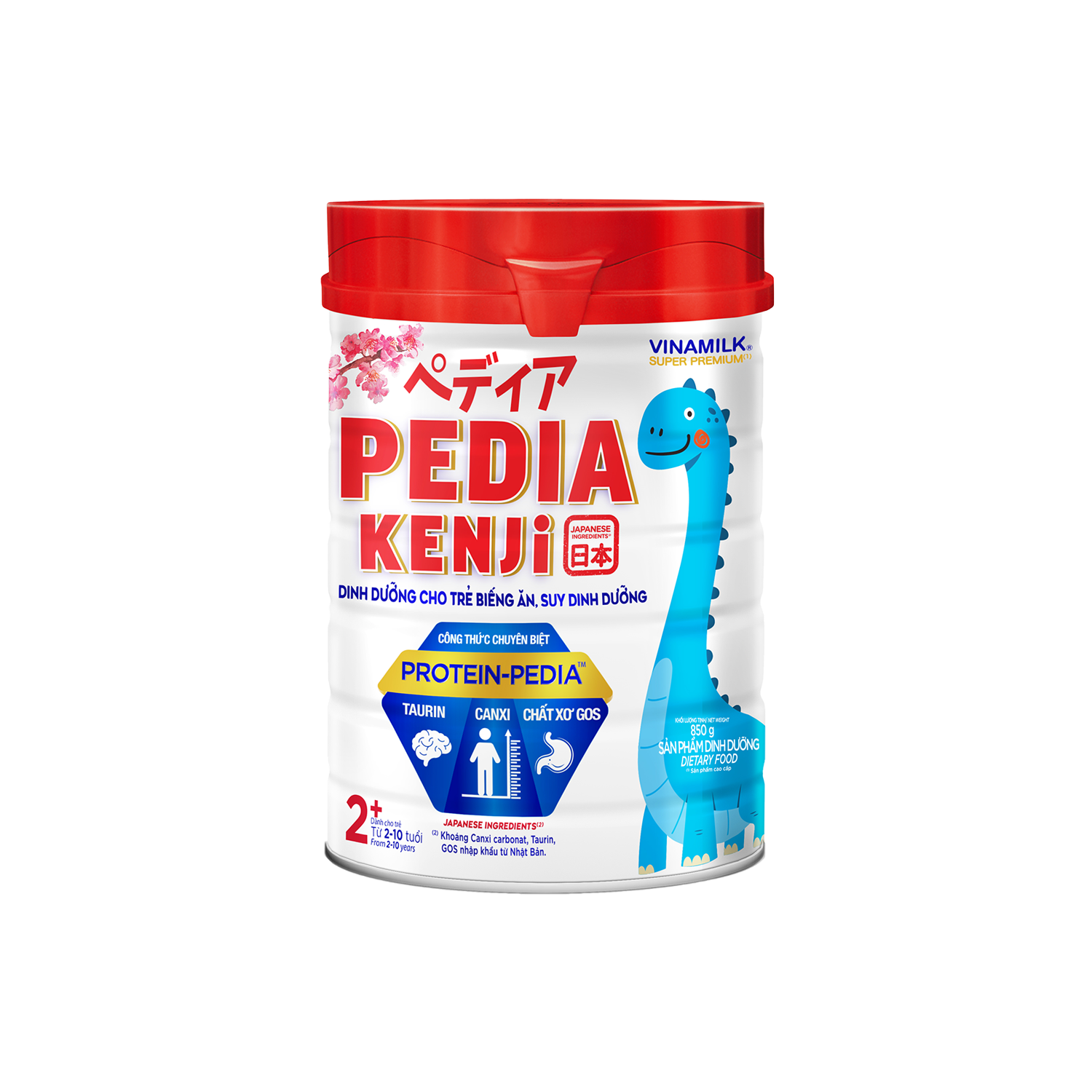 Sữa bột trẻ em Pedia Kenji 2+ (2-10 tuổi)