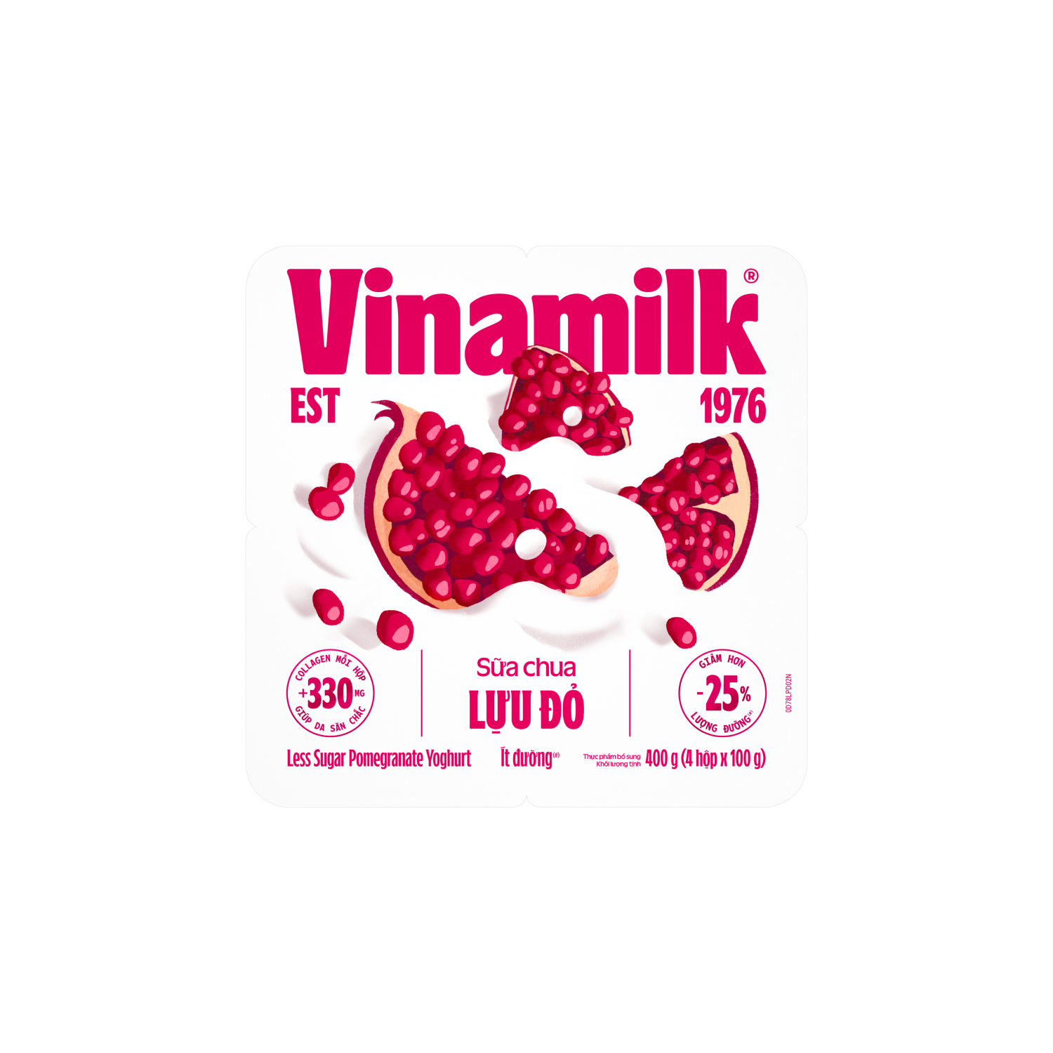 Vinamilk Lựu Đỏ ít đường + Collagen