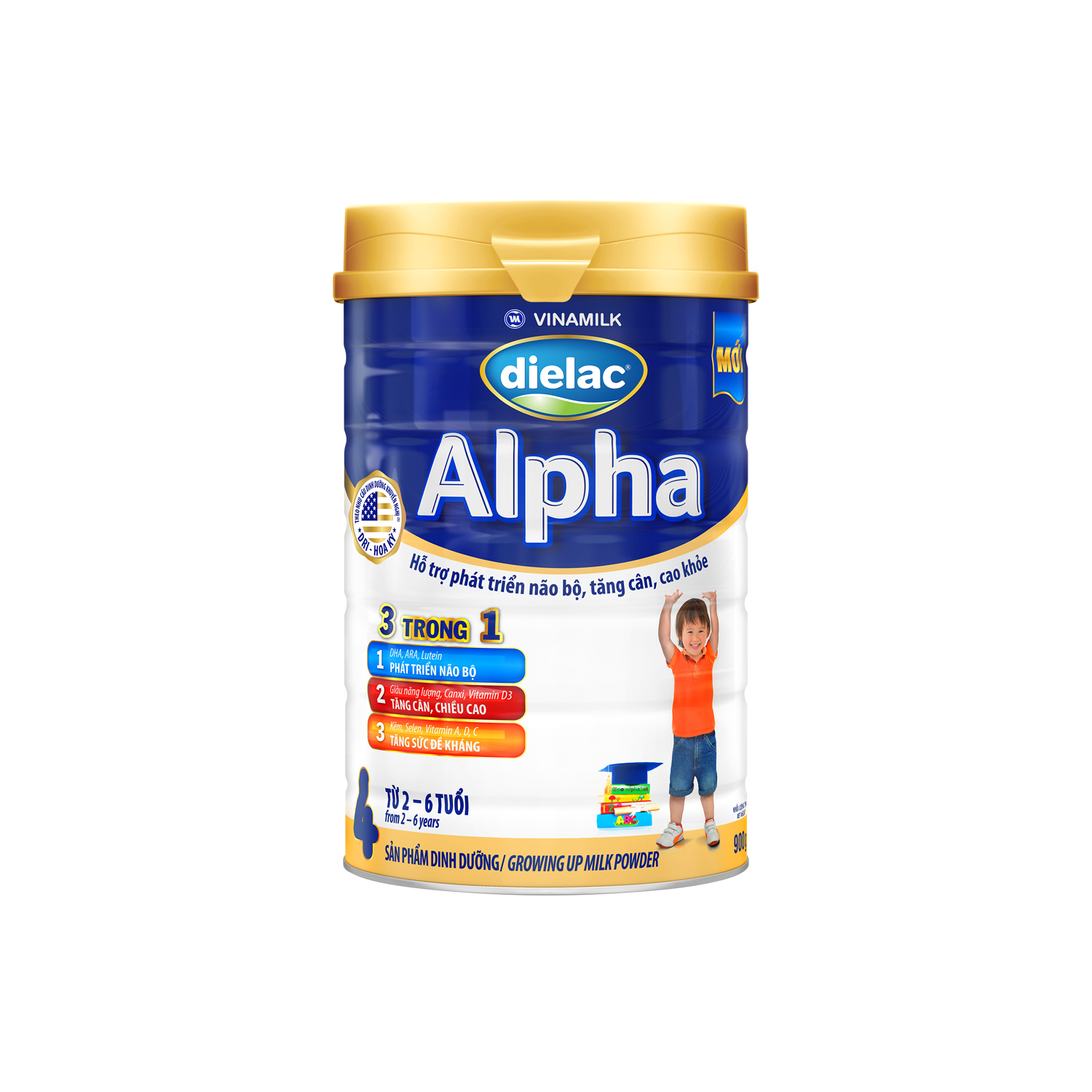 Sữa bột trẻ em Dielac Alpha 4 (2-6 tuổi)
