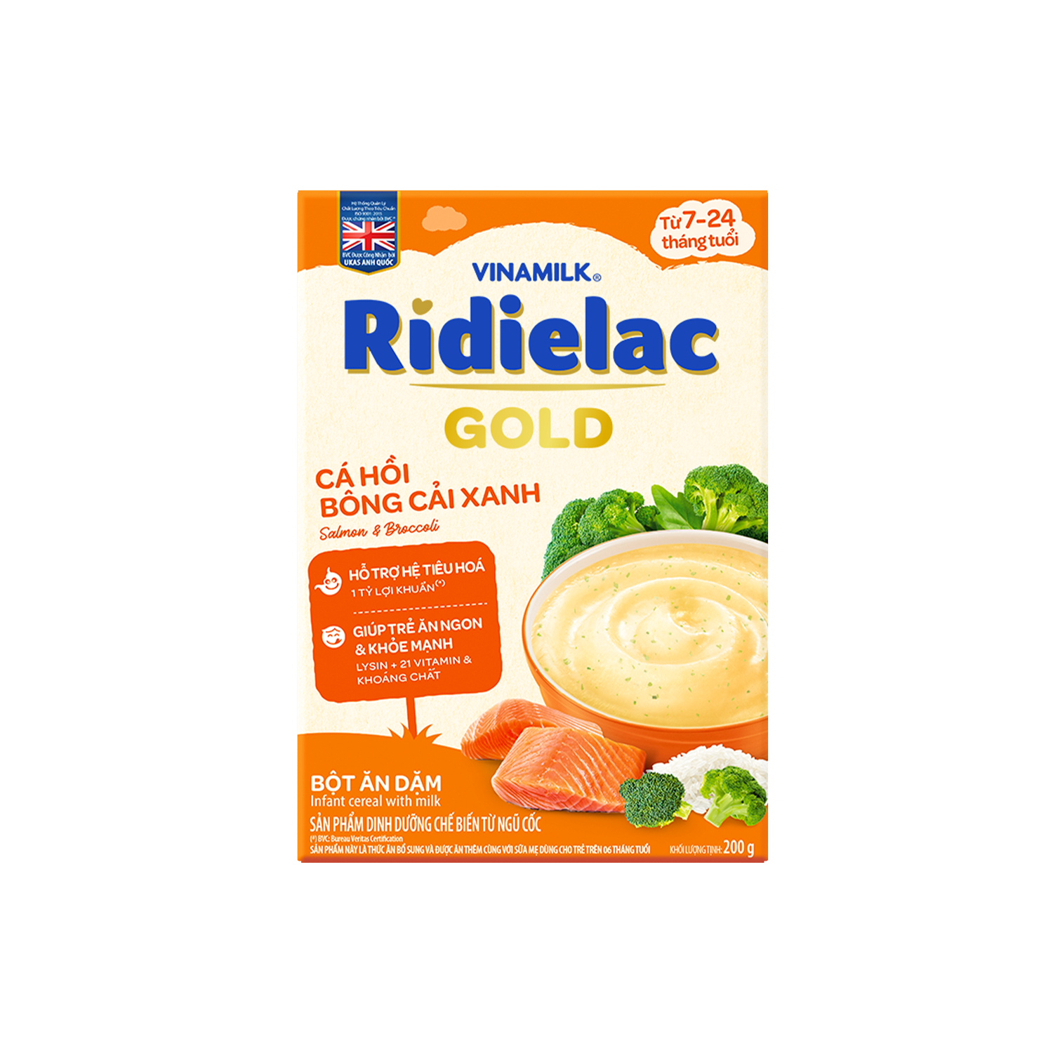 Ridielac Gold Cá hồi Bông cải xanh